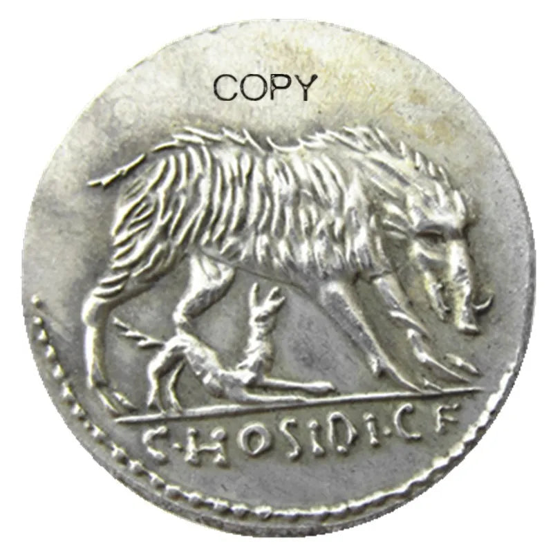 Roman Republic Denarius Replica – C. Hosidius Geta (c. 68 BC)
