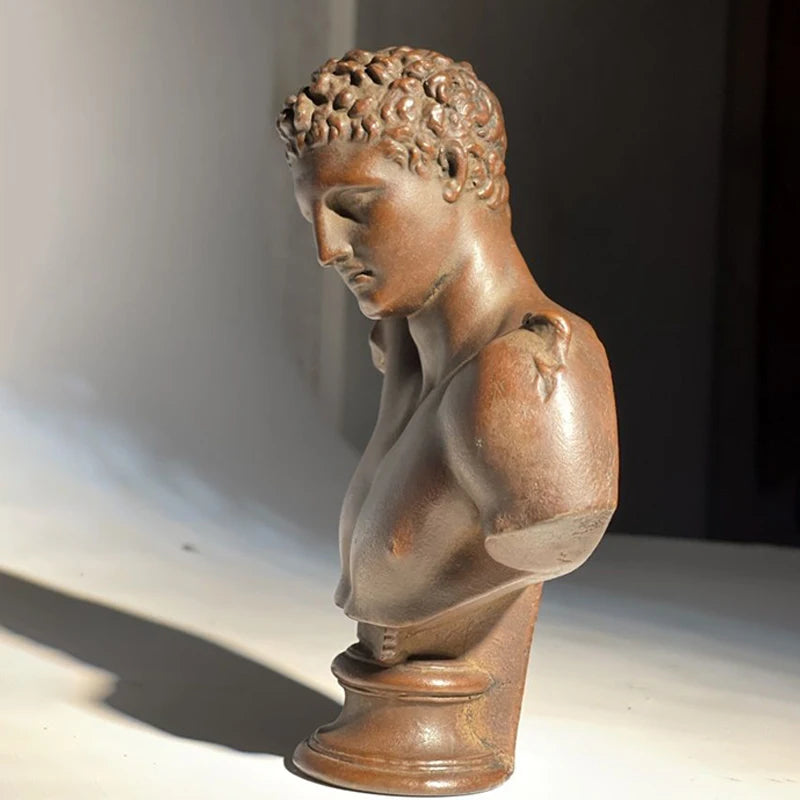 Hermes Bust – Stone Reproduction after Praxiteles (Archaeological Museum of Olympia)