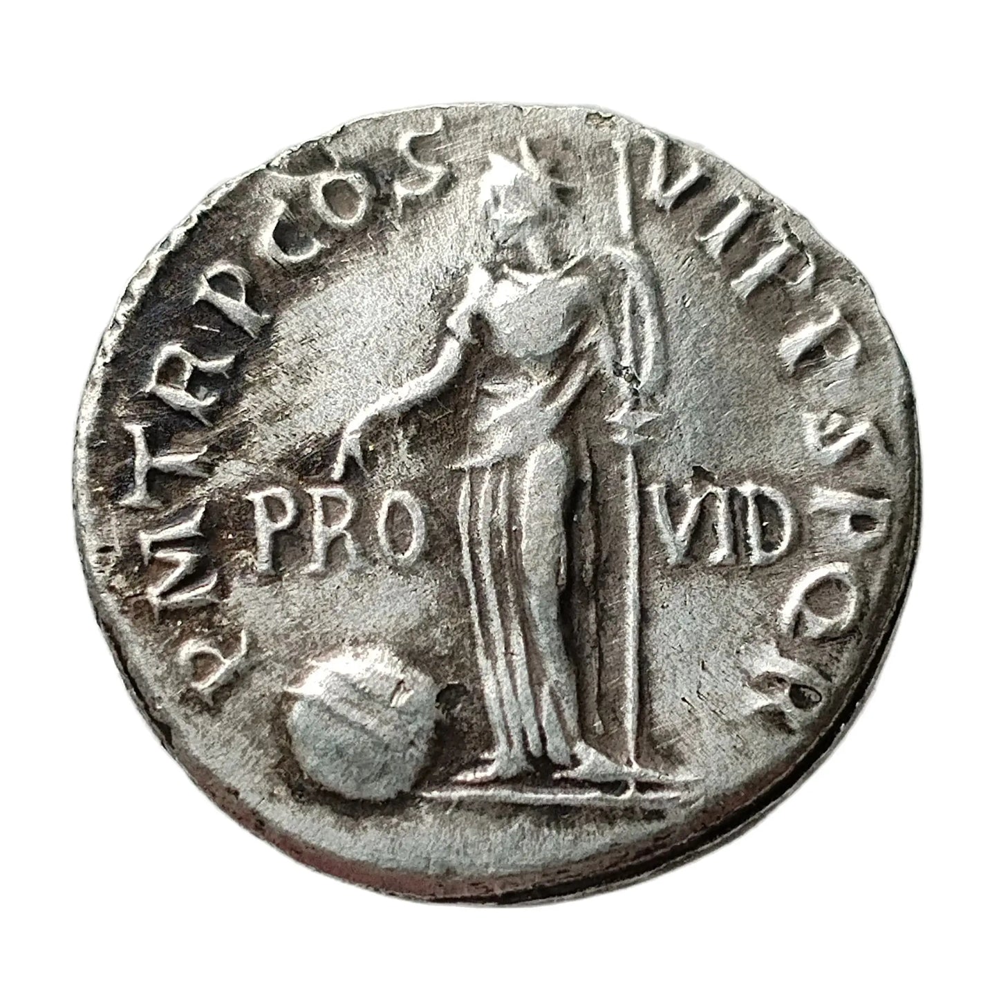 Reproduction Roman Denarius – Emperor Trajan Metal Coin (112–117 AD)