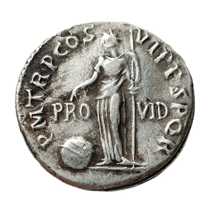 Reproduction Roman Denarius – Emperor Trajan Metal Coin (112–117 AD)