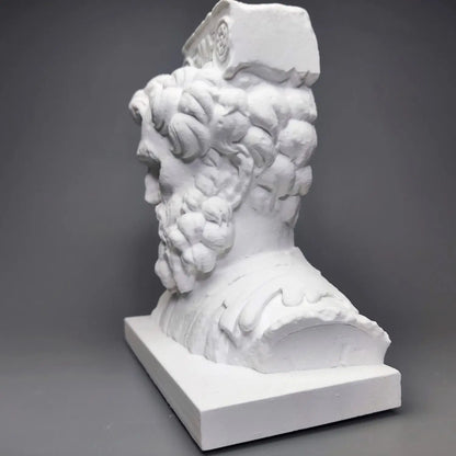 Head of a Man – Plaster Reproduction after a Sculpture in the Musée des Augustins