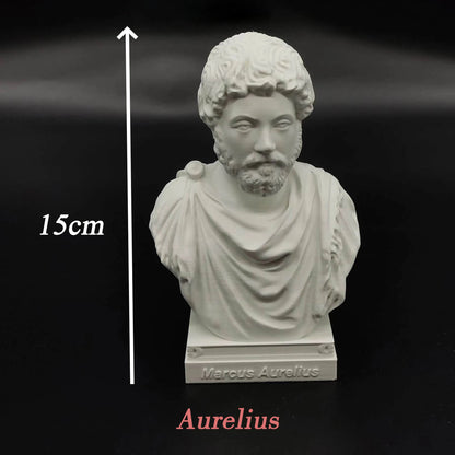 Roman Emperor Busts – Nero, Marcus Aurelius, Augustus, Diocletian & Constantine