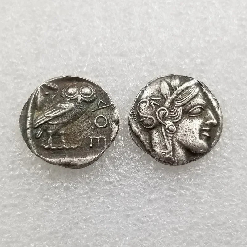 Ancient Greek Athens Tetradrachm – Owl of Athena – Replica (c. 5th Century BCE)