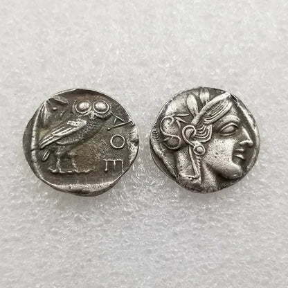 Ancient Greek Athens Tetradrachm – Owl of Athena – Replica (c. 5th Century BCE)