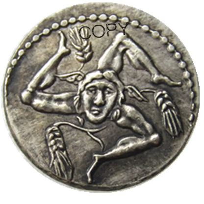 Roman Republic Denarius Replica – Triskeles & Jupiter (Civil War Issue, 49 BCE)