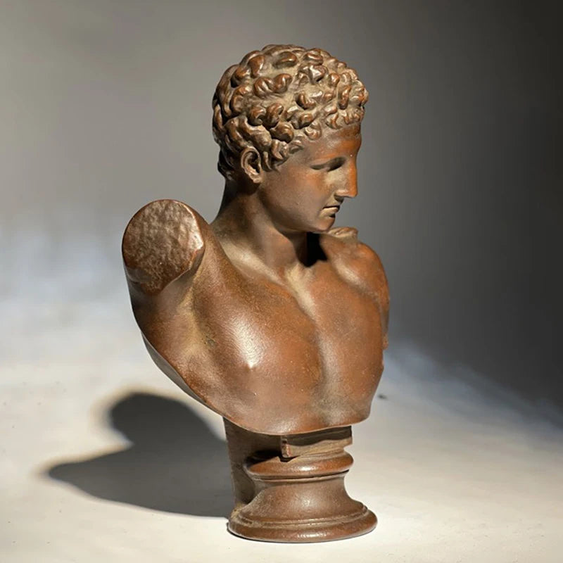 Hermes Bust – Stone Reproduction after Praxiteles (Archaeological Museum of Olympia)