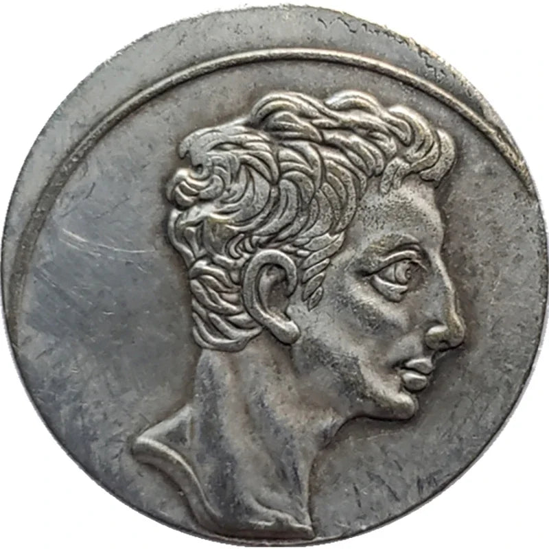 Ancient Roman Augustus Denarius – “Aurora & Capricorn” (c. 18–17 BCE) – Replica