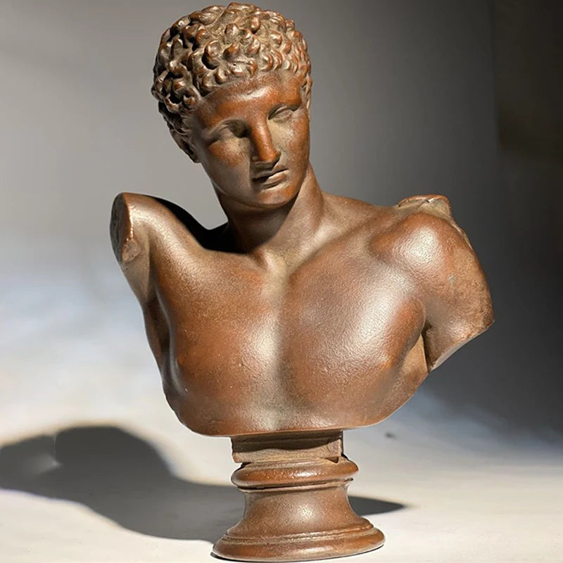 Hermes Bust – Stone Reproduction after Praxiteles (Archaeological Museum of Olympia)