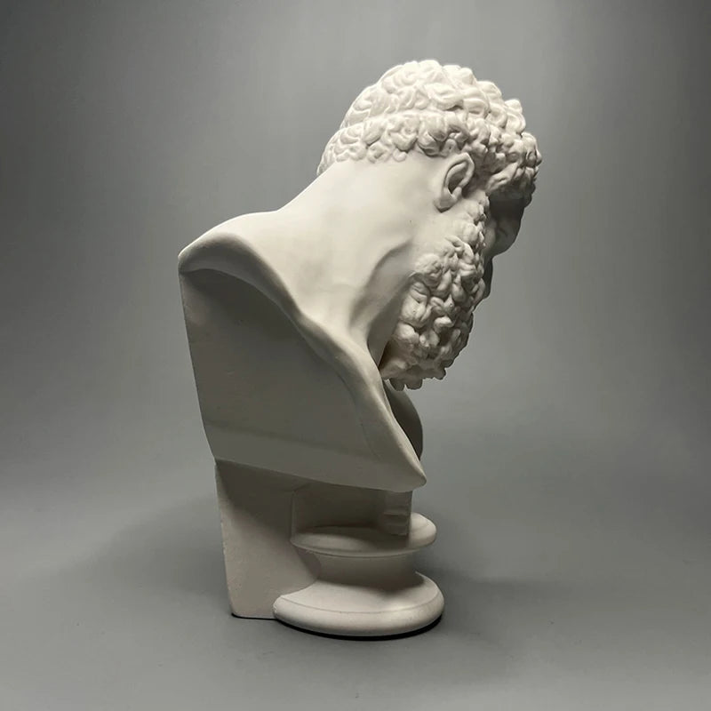 Bust of Hercules (Farnese Hercules) – White Plaster Replica