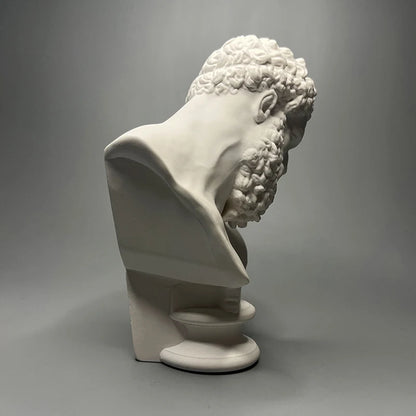 Bust of Hercules (Farnese Hercules) – White Plaster Replica