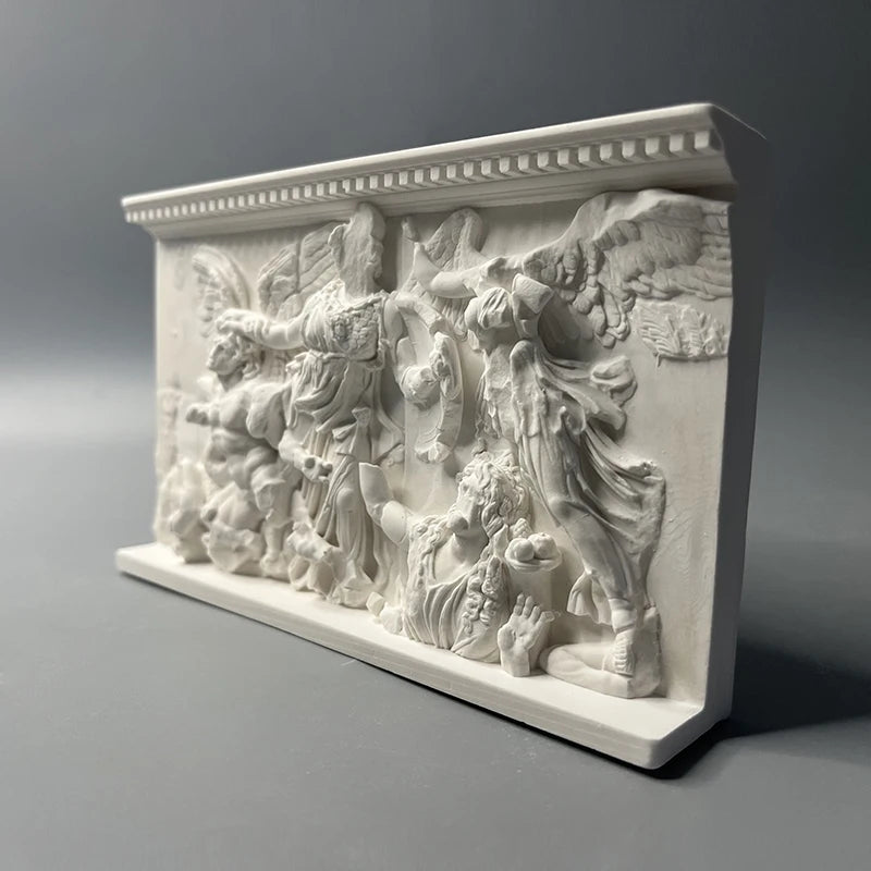 Pergamon Altar Relief Replica – Athena, Alkyoneus & Nike (c. 2nd Century BC)