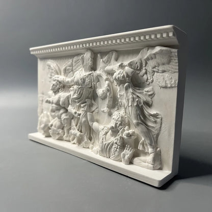 Pergamon Altar Relief Replica – Athena, Alkyoneus & Nike (c. 2nd Century BC)