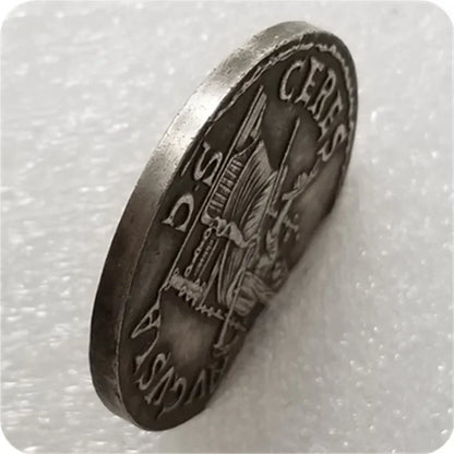 Roman Sestertius – Claudius with Ceres Augusta – Replica (41–54 CE)