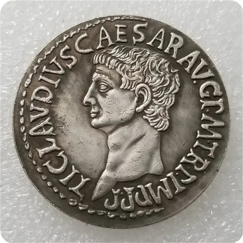 Roman Sestertius – Claudius with Ceres Augusta – Replica (41–54 CE)