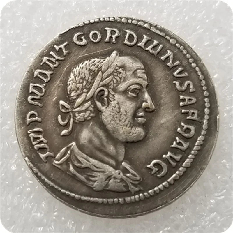 Roman Denarius – Gordian II with Virtus – Replica (238 CE)