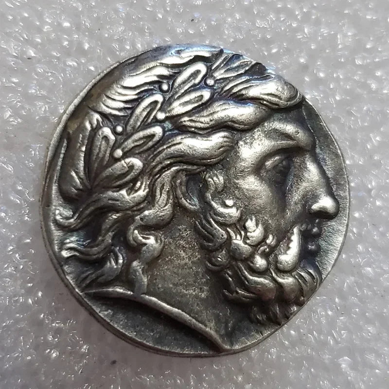 Macedonian Tetradrachm – Philip II Zeus & Horseman – Replica (c. 354–348 BCE)