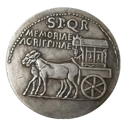 Roman Sestertius – Caligula Honoring Agrippina the Elder – Replica (37–41 CE)