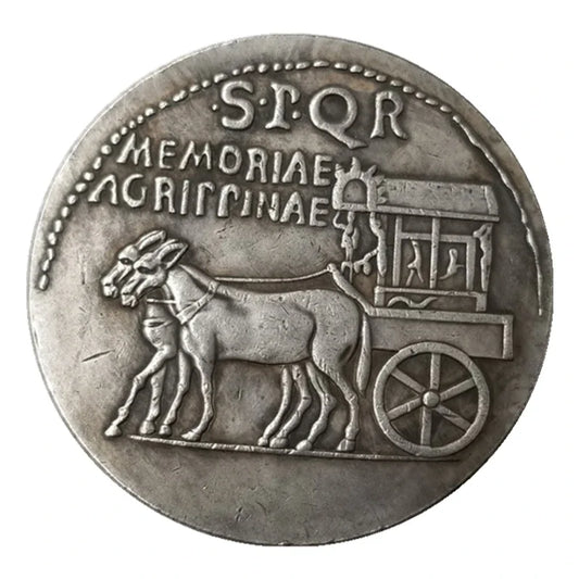 Roman Sestertius – Caligula Honoring Agrippina the Elder – Replica (37–41 CE)