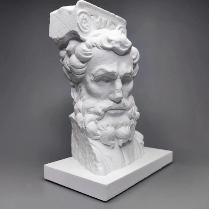 Head of a Man – Plaster Reproduction after a Sculpture in the Musée des Augustins