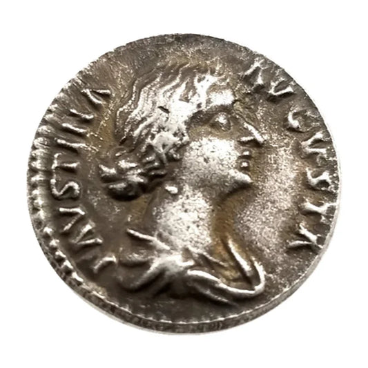 Faustina II Denarius Replica – Laetitia (161–176 AD)