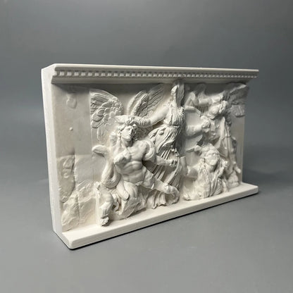 Pergamon Altar Relief Replica – Athena, Alkyoneus & Nike (c. 2nd Century BC)