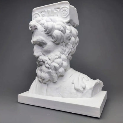 Head of a Man – Plaster Reproduction after a Sculpture in the Musée des Augustins