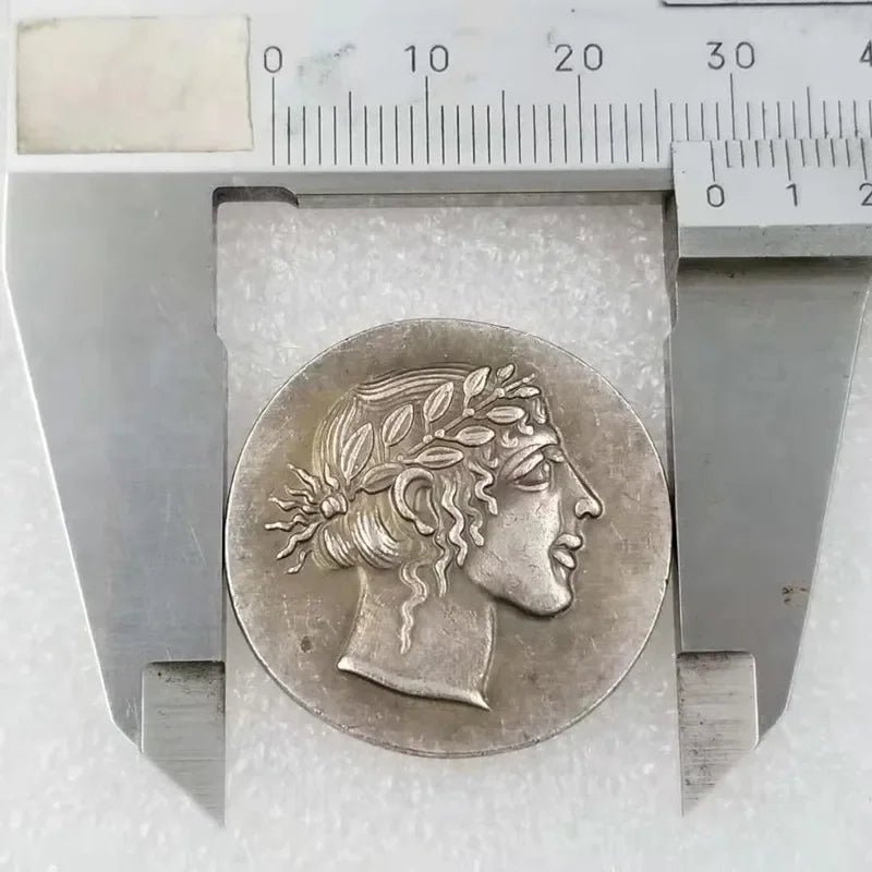 Leontini Tetradrachm Replica – Apollo & Roaring Lion (c. 450–440 BC)