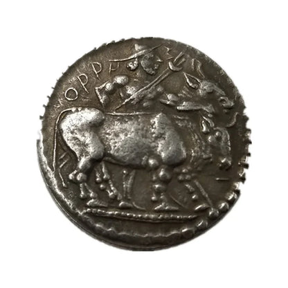 Orreskioi Octadrachm Coin Replica – Herdsman with Bulls (c. 479–465 BC)