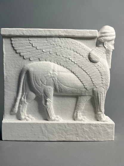 Lamassu – Assyrian Winged Guardian Relief Replica