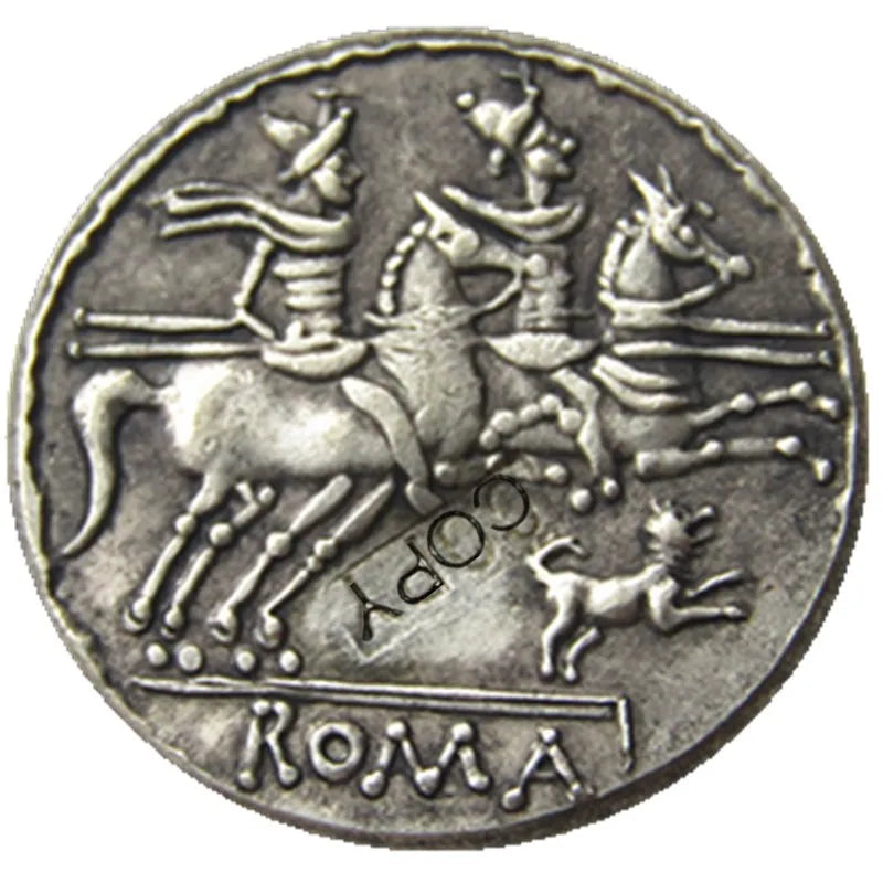 Ancient Roman Republic Denarius – C. Antestius (c. 146 BCE) – Replica
