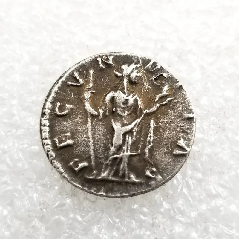 Faustina II Denarius Replica – Laetitia (161–176 AD)