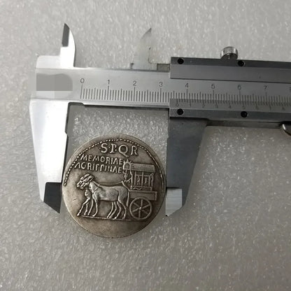 Roman Sestertius – Caligula Honoring Agrippina the Elder – Replica (37–41 CE)