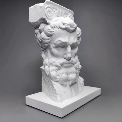 Head of a Man – Plaster Reproduction after a Sculpture in the Musée des Augustins