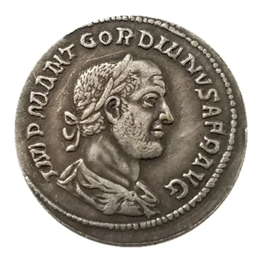 Roman Denarius – Gordian II with Virtus – Replica (238 CE)