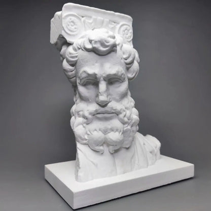 Head of a Man – Plaster Reproduction after a Sculpture in the Musée des Augustins