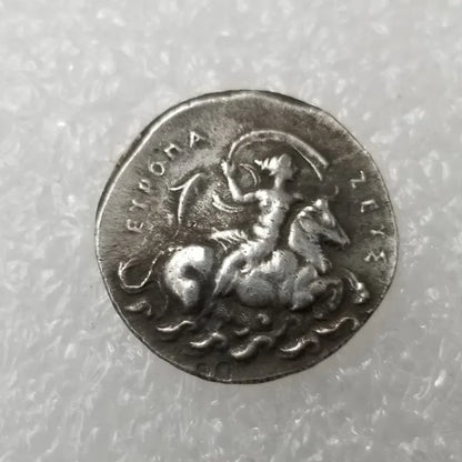 Europa & the Labyrinth – Ancient Greek Mythology Coin Replica (Knossos, Crete)