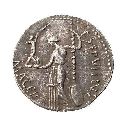 AR Denarius – Julius Caesar (44 BC) Replica Coin