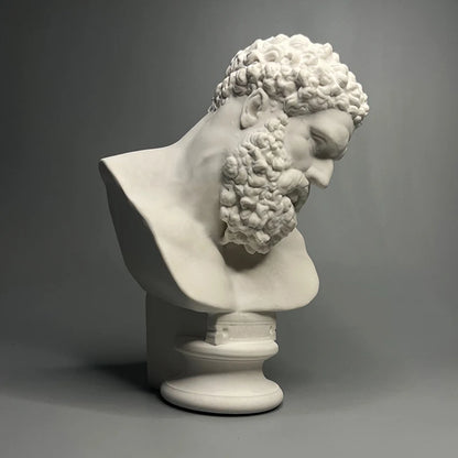 Bust of Hercules (Farnese Hercules) – White Plaster Replica