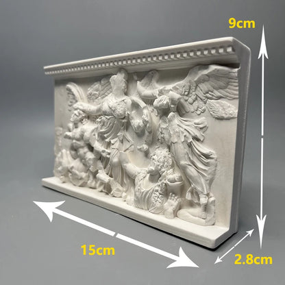 Pergamon Altar Relief Replica – Athena, Alkyoneus & Nike (c. 2nd Century BC)