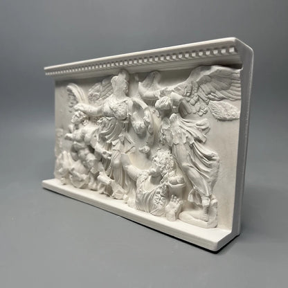 Pergamon Altar Relief Replica – Athena, Alkyoneus & Nike (c. 2nd Century BC)