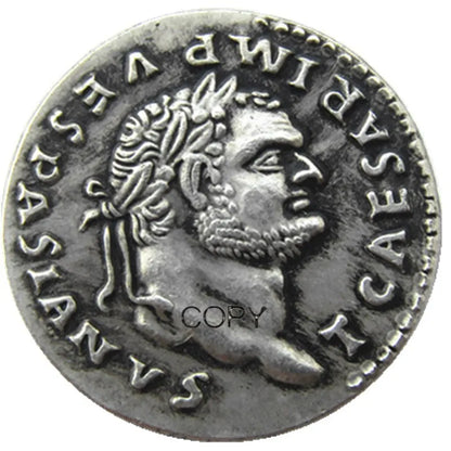 Ancient Roman Vespasian Denarius – Replica (69–79 CE)