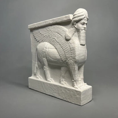 Lamassu – Assyrian Winged Guardian Relief Replica