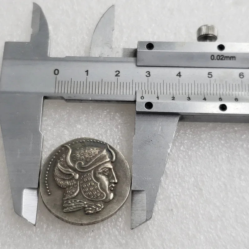 Seleukid Kingdom Silver Tetradrachm Replica – Seleukos I Nikator (Panther-Skin Helmet Type, c. 305–295 BC)