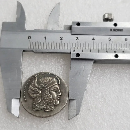 Seleukid Kingdom Silver Tetradrachm Replica – Seleukos I Nikator (Panther-Skin Helmet Type, c. 305–295 BC)