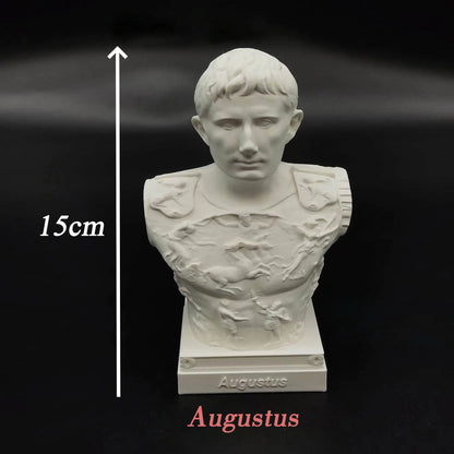 Roman Emperor Busts – Nero, Marcus Aurelius, Augustus, Diocletian & Constantine