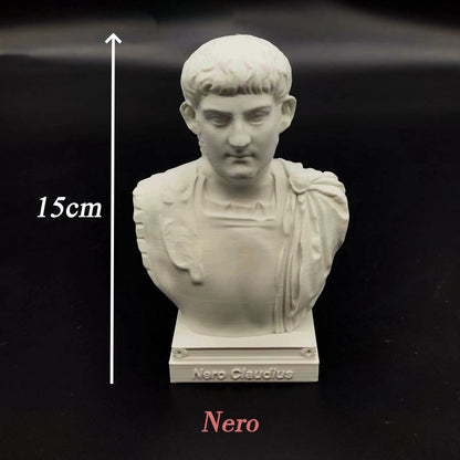 Roman Emperor Busts – Nero, Marcus Aurelius, Augustus, Diocletian & Constantine