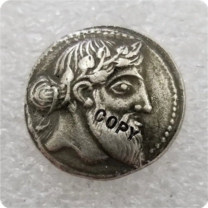 Naxos, Sicily – Dionysos & Silenos Tetradrachm Replica (c. 460 BC)