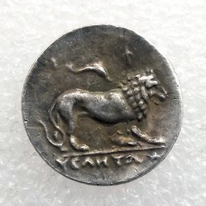 Velia (Lucania) Silver Stater Replica – Athena & Lion (c. 300–280 BC)