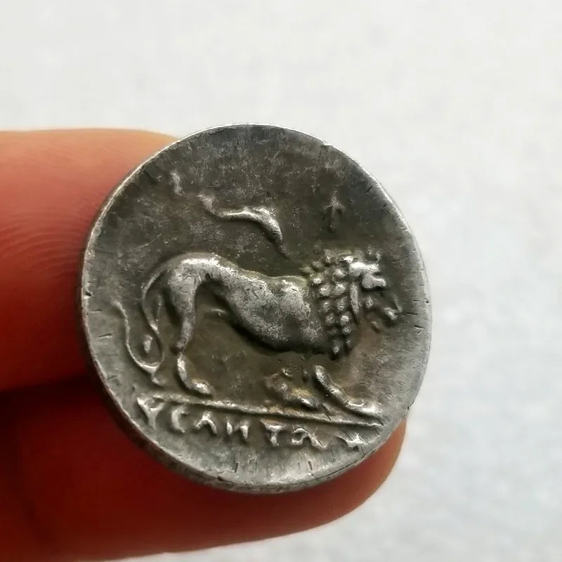 Velia (Lucania) Silver Stater Replica – Athena & Lion (c. 300–280 BC)