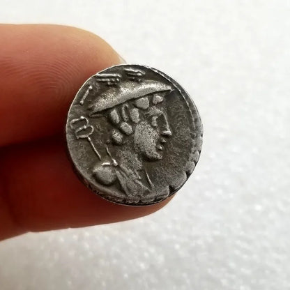 Roman Republic Denarius – C. Mamilius Limetanus – Replica (82 BCE)